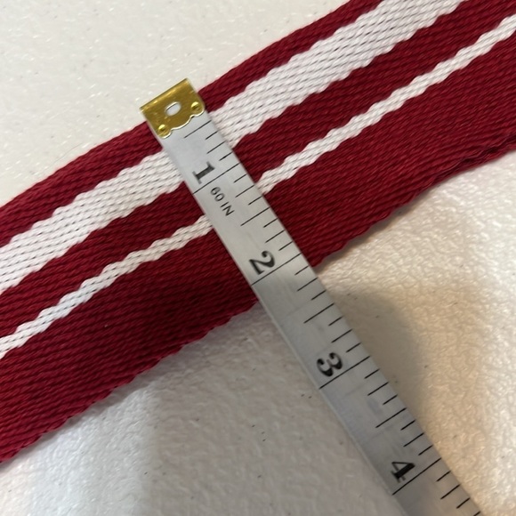 Purse Strap Bundle Maroon Stripe & Blue Plaid NWT - Picture 4 of 11